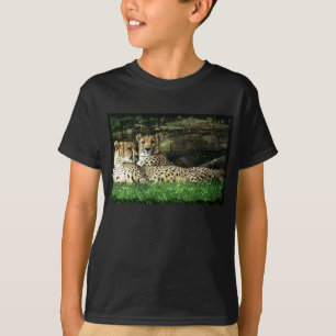 Geparde, die Schmutz Lounging sind T-Shirt