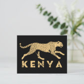 Geparde in Kenia Postkarte (Stehend Vorderseite)