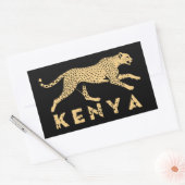 Geparde in Kenia Rechteckiger Aufkleber (Umschlag)