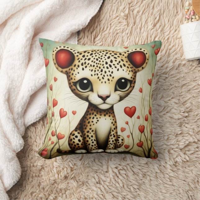 Geparde Liebe 1 Kissen (Decke)