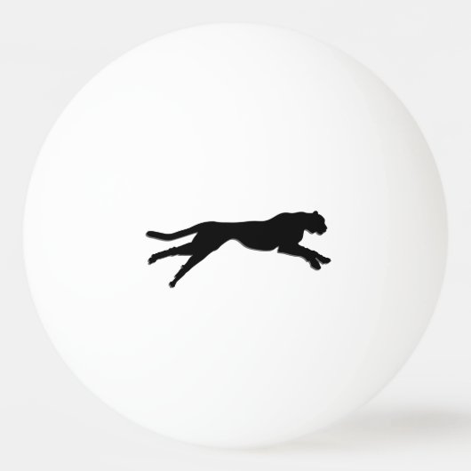 Geparde Tischtennisball (Rückseite)