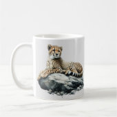 Geparden auf einem Felsen Kaffeetasse (Links)