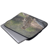 Geparden auf einem gefallenen Baum in freier Wildb Laptopschutzhülle (Vorne Knopf)