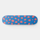 Geparden Coral Blue Skateboard (Horizontal)