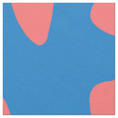 Geparden Coral Blue Stoff (Nahaufnahme)