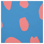 Geparden Coral Blue Stoff (Muster)