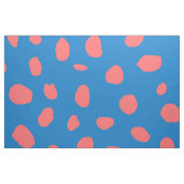 Geparden Coral Blue Stoff (Fat Quarter (45,7 x 55,9 cm))