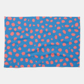 Geparden Coral und Blue Geschirrtuch (Horizontal)