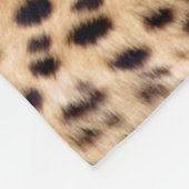 Geparden-Fleece-Decke Fleecedecke (Ecke)