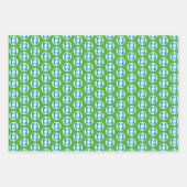 Geparden Geschenkpapier Flachblatt-Set aus 3 Set (Vorderseite)
