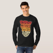 Geparden-Gesicht-Tierpfleger T-Shirt (Vorne ganz)