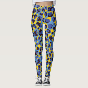 Geparden Hautstruktur, nahtloser Tierdruck. Leggings