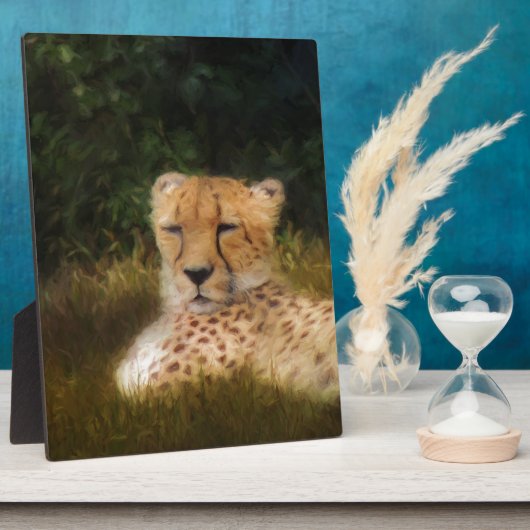 Geparden im Fossil Rim Wildlife Centre Fotoplatte (Seite)