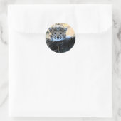 Geparden-Keuschensticker Runder Aufkleber (Tasche)