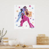 Geparden Mädchen 2000er Nostalgie-Rabe-Symone Poster (Küche)