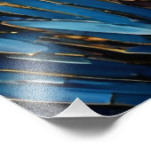 Geparden mit Blume Fotodruck (Ecke)