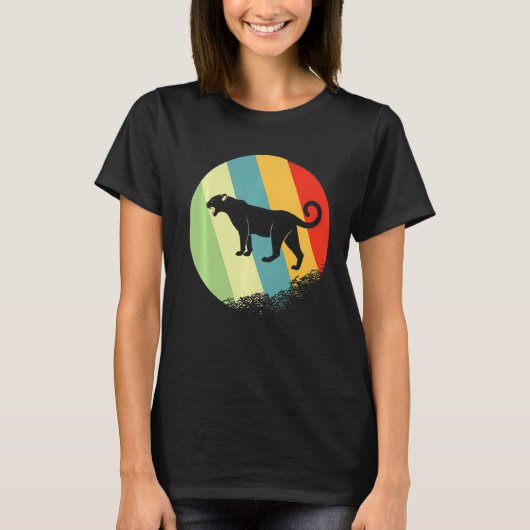 Geparden mit Retrofarben T-Shirt (Vorderseite)