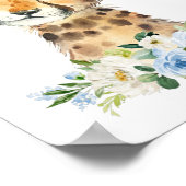 Geparden, Safari, Dschungel, Blüten, Junge Kinderz Poster (Ecke)