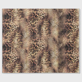 Geparden-Skin-Muster-Geschenkpapier Geschenkpapier (Flach)