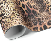 Geparden-Skin-Muster-Geschenkpapier Geschenkpapier (Rolleneckpunkt)