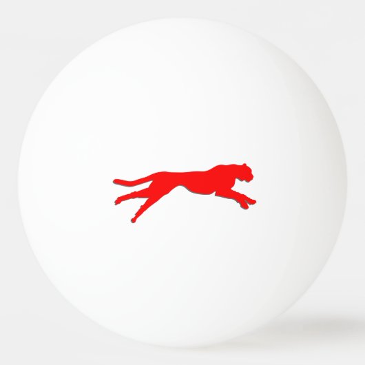 Geparden Tischtennisball (Rückseite)