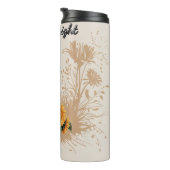 Geparden und Sonnenblumen im Wasser Thermosbecher (Nach rechts gedreht)