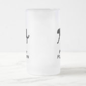 Geparden verfolgen Glück Mattglas Bierglas (Mittel)