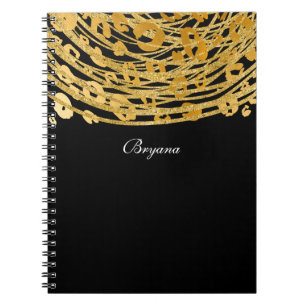 Gepardendruck Exotischer Tierdruck Golden Glam Notizblock