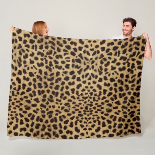 Gepardendruck Fleecedecke (Beispiel)