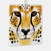 Gepardhauptnahaufnahmeillustration Keramikornament (Rechts)
