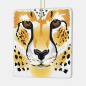 Gepardhauptnahaufnahmeillustration Keramikornament (Links)
