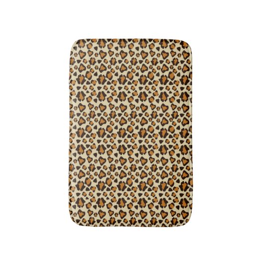 Gepardhautmuster Badematte (Vorderseite Vertikal)