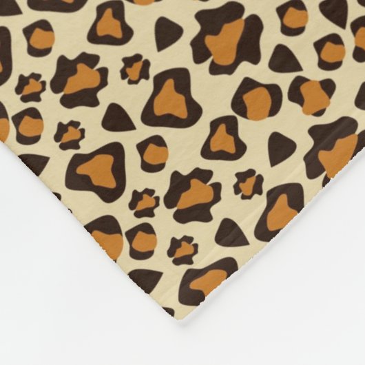 Gepardhautmuster Fleecedecke (Ecke)