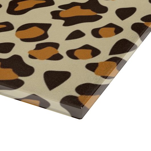 Gepardhautmuster Schneidebrett (Ecke)
