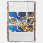 Gepardmutter und Jungtier Wildlife Design Decke (Vorderseite Vertikal)