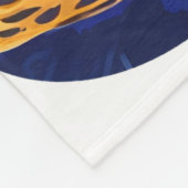Gepardmutter und Jungtier Wildlife Design Fleecedecke (Ecke)