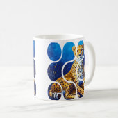 Gepardmutter und Jungtier Wildlife Design Kaffeetasse (VorderseiteRechts)