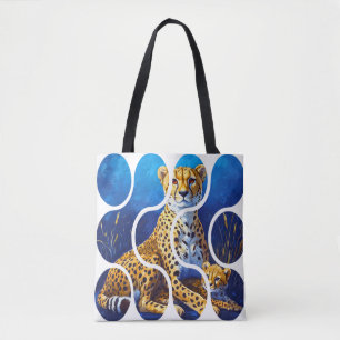 Gepardmutter und Jungtier Wildlife Design Tasche