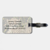 Gepardphotographie Gepäckanhänger (Rückseite horizontal)