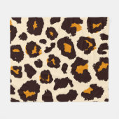 Geparkhaut, Tierdrucktextur. Fleecedecke (Vorderseite (Horizontal))