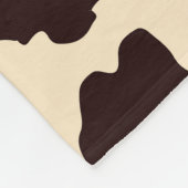 Geparkhaut, Tierdrucktextur. Fleecedecke (Ecke)