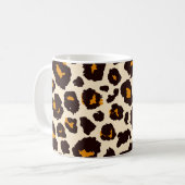 Geparkhaut, Tierdrucktextur. Kaffeetasse (Vorderseite Links)