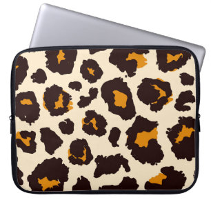 Geparkhaut, Tierdrucktextur. Laptopschutzhülle