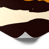 Geparkhaut, Tierdrucktextur. Poster (Ecke)