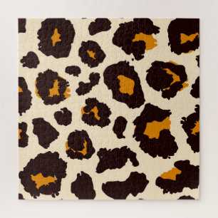 Geparkhaut, Tierdrucktextur. Puzzle
