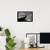 Geparkte Spitfire Poster (Heimbüro)
