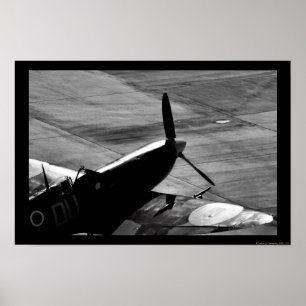 Geparkte Spitfire Poster