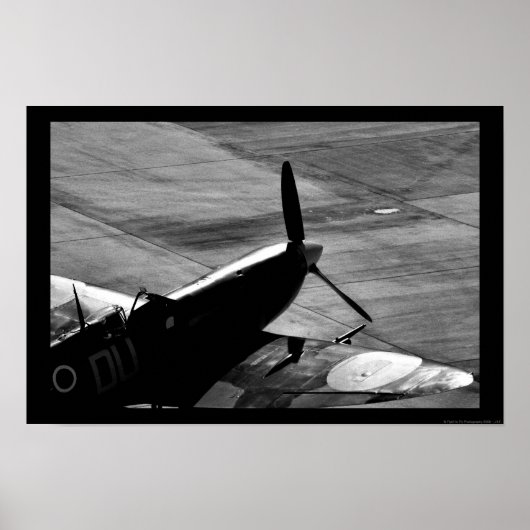 Geparkte Spitfire Poster (Vorne)