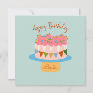 Gepasste Erdbeergeburtstorte