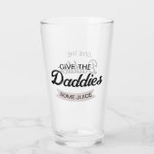 Gepasster Text verleiht dem Papa etwas Jubel Glas (Rückseite)